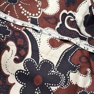 Vintage lightweight linen Floral fabric groovy 70’s schwartz Liebman textile 100